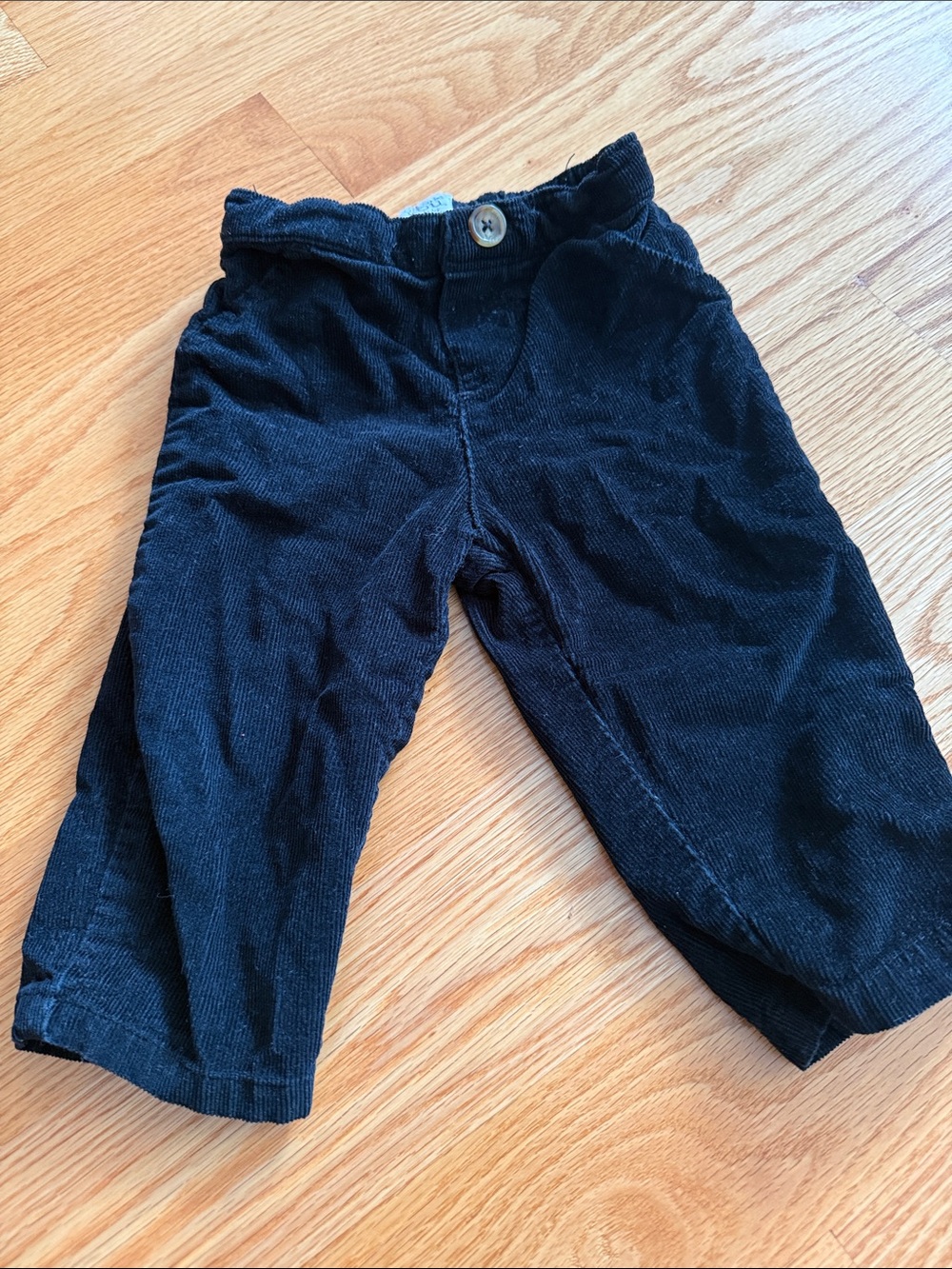 Classic Black Corduroy Kids Pants